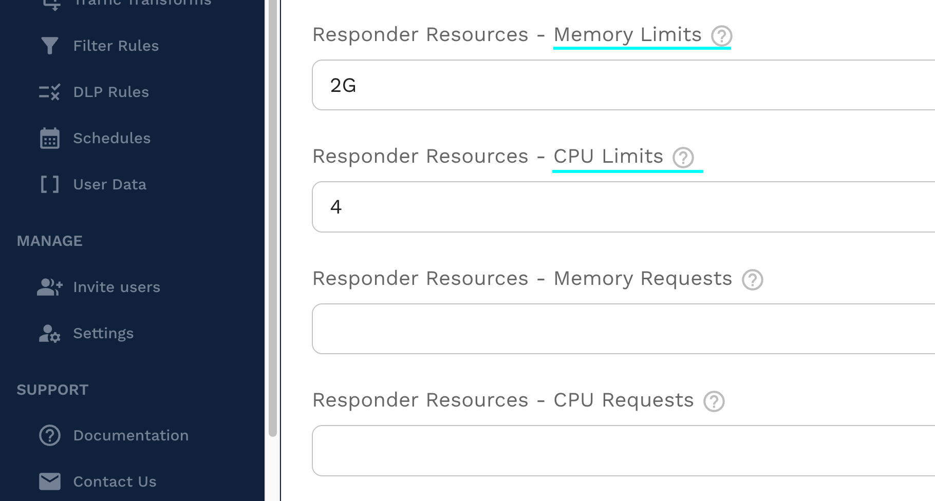 resource configuration